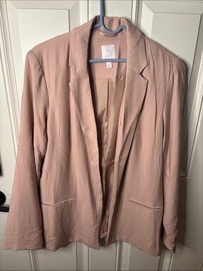 EUC LC Lauren Conrad Dusty Rose Open-Front Blazer